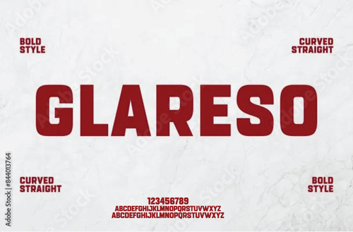 San serif font vector design, suitable for headline, poster and logotype. Vector illustration.