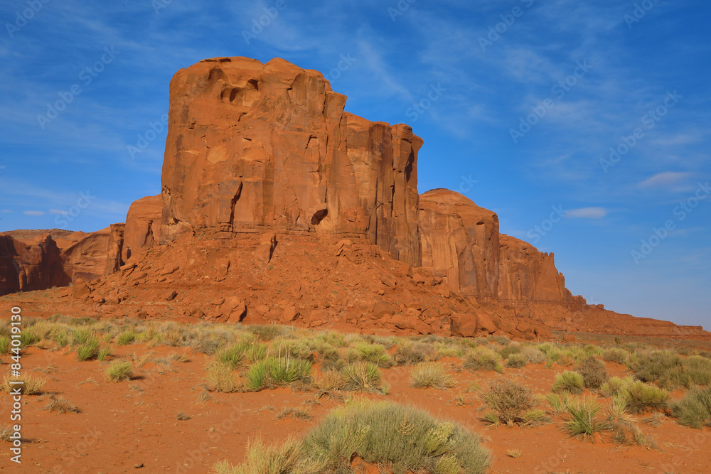 Monument Valley in Utah and Arizona in sand storm time Monument Valley in Utah and Arizona in sand storm time