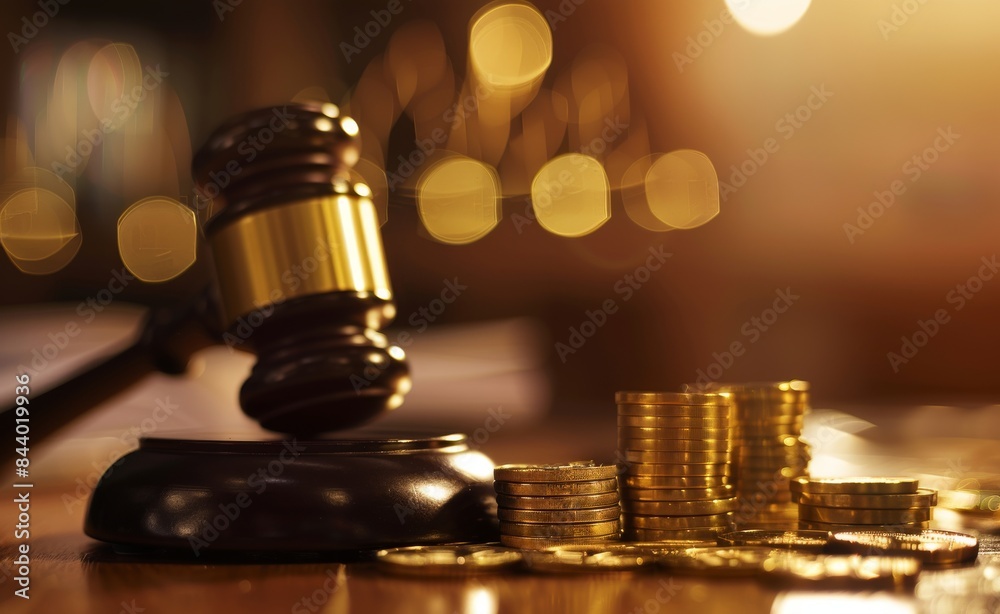 custom made wallpaper toronto digitalGavel Gold Coins Law Finance Justice System Wealth Auction Courtroom