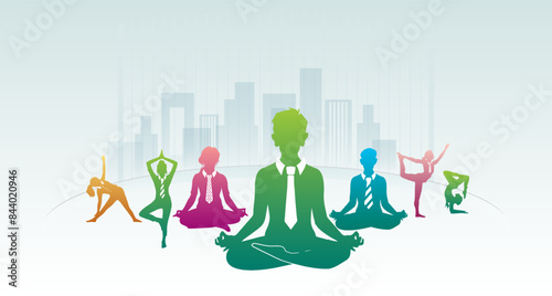 June 21st, 2024, International yoga day celebration background.