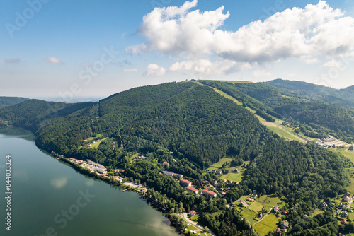 Obraz na płótnie Góra Żar - Beskid żywiecki - szczyt górski w salonie