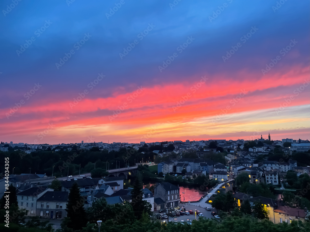 Coucher de soleil sur Limoges