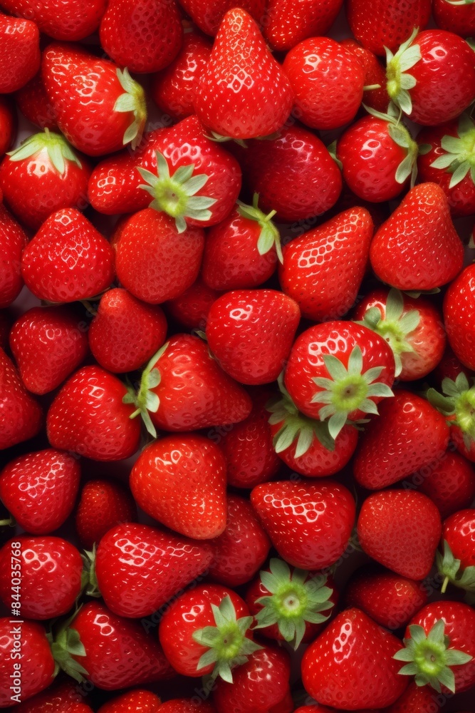 Ripe Red Strawberries Close Up, Fresh Fruit, Summer Harvest Ripe Red Strawberries Close Up, Fresh Fruit, Summer Harvest