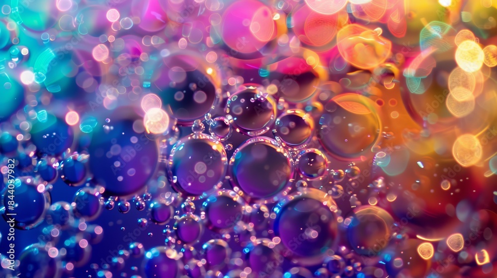 Bubbly liquid texture, close-up of bubbles forming abstract patterns, vibrant colors with a glossy finish. Bubbly liquid texture, close-up of bubbles forming abstract patterns, vibrant colors with a glossy finish.