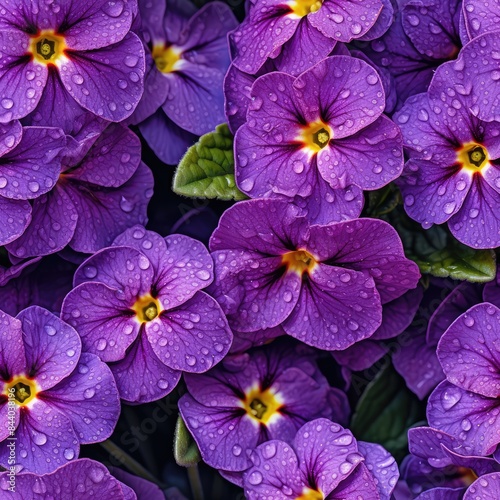 Primulaceae, Primula Juliae or Julias Primrose Known as Purple Primrose are a Family of Herbaceous