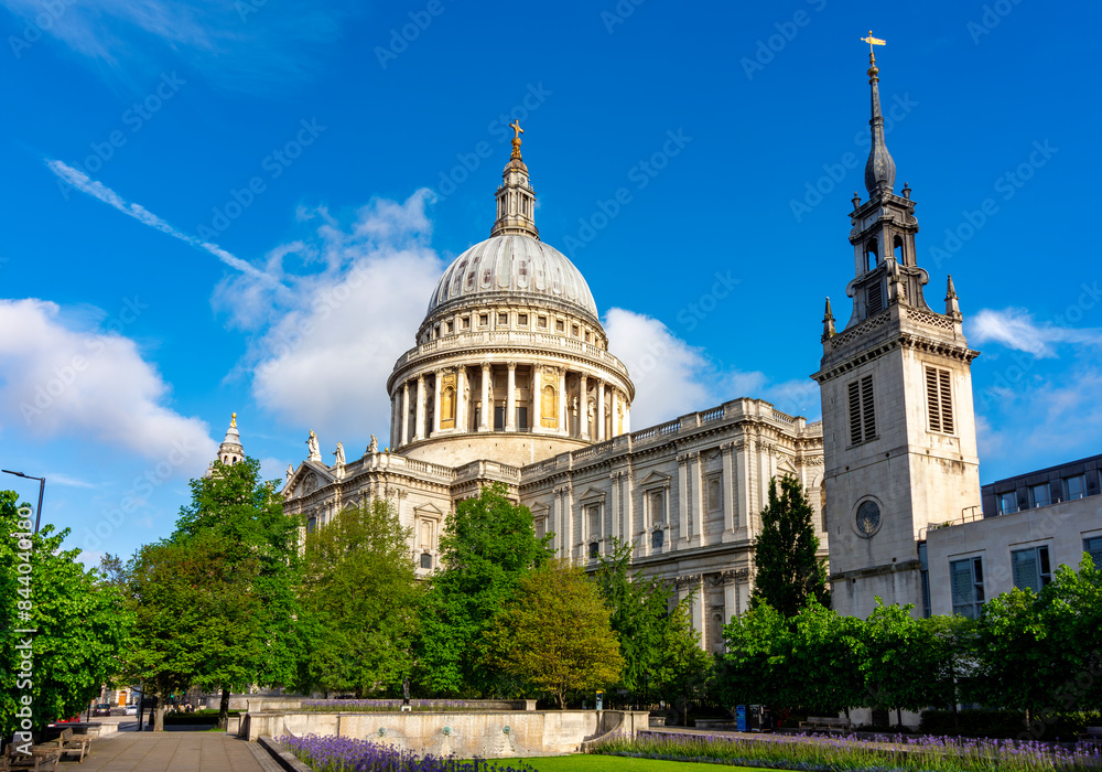 Obraz premium St. Paul's cathedral in spring, London, UK