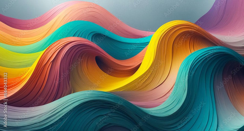 Obraz premium Abstract Colorful Waves