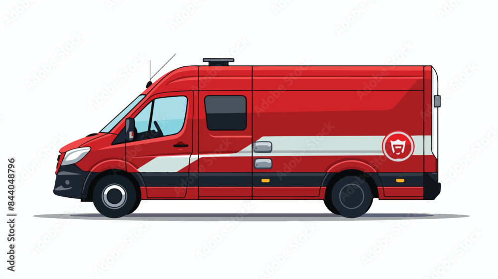 Ambulance UK silhouette icon. Clipart image isolate
