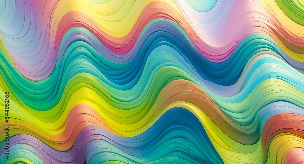 Colorful Wavy Abstract Background Colorful Wavy Abstract Background