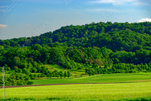 Beautiful summer calm landscapes of Bavaria.