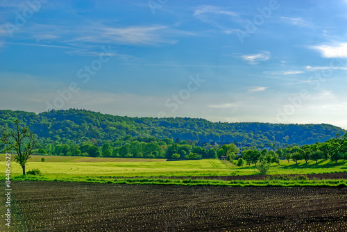 Beautiful summer calm landscapes of Bavaria.