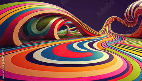 Psychedelic multicolor background.