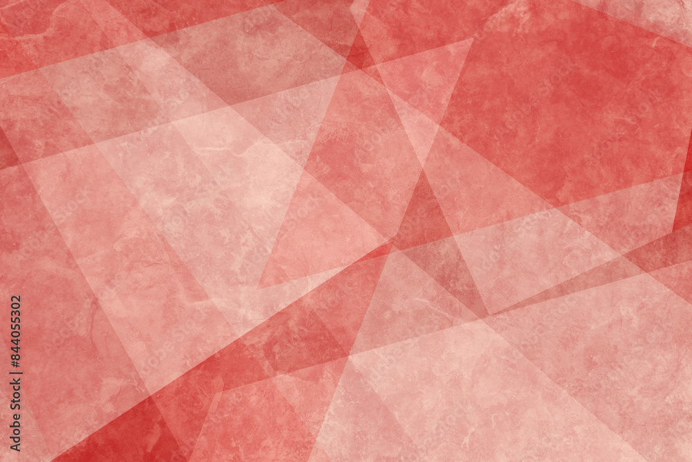 Fototapeta premium Abstract red background texture with white triangle shape design, abstract art pattern, business presentation design