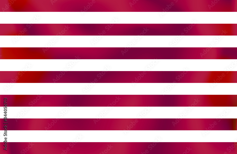 Design of red and white lines with relief Design of red and white lines with relief