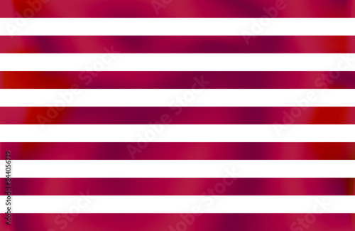 Design of red and white lines with relief
