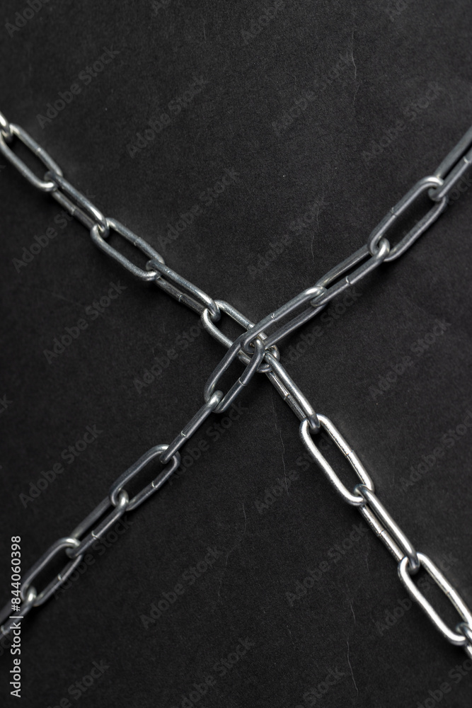 steel chain links connected together steel chain links connected together