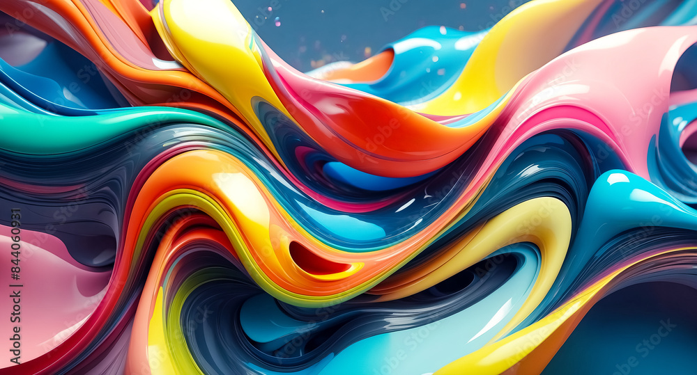 Abstract colorful wavy background Abstract colorful wavy background
