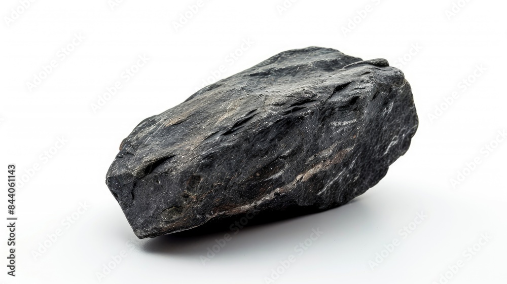 Rock Alone On White Background