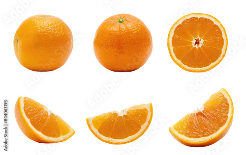 Isolated PNG Orange Fruit, GENERATIVE AI