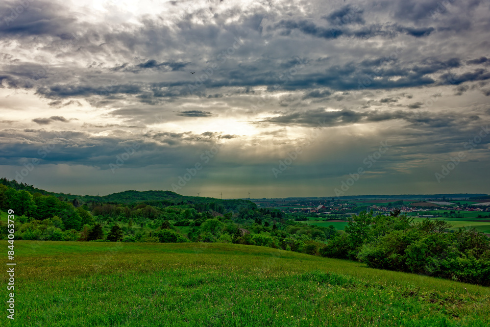 Beautiful landscapes of Bavaria during a thunderstorm. Beautiful landscapes of Bavaria during a thunderstorm.