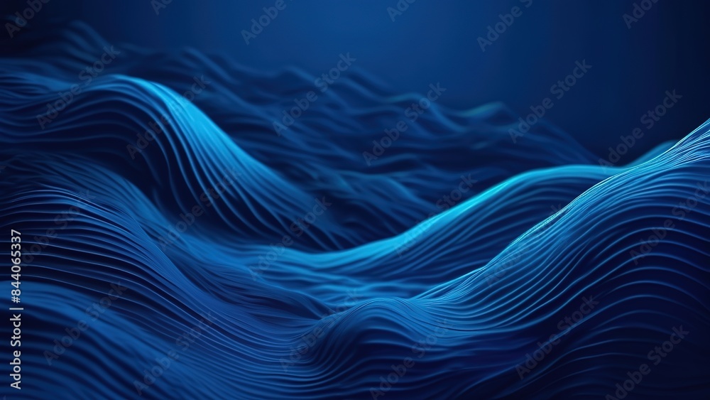 Obraz premium Abstract blue waves background