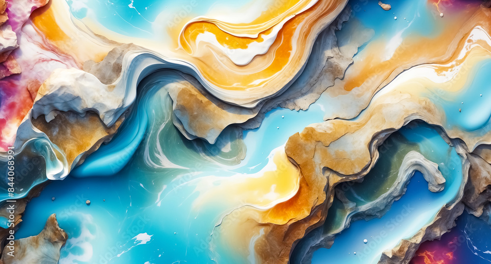 Abstract Marble Texture with Swirling Colors Abstract Marble Texture with Swirling Colors