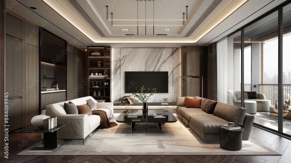 Modern Living Room with Minimalist Design Modern Living Room with Minimalist Design