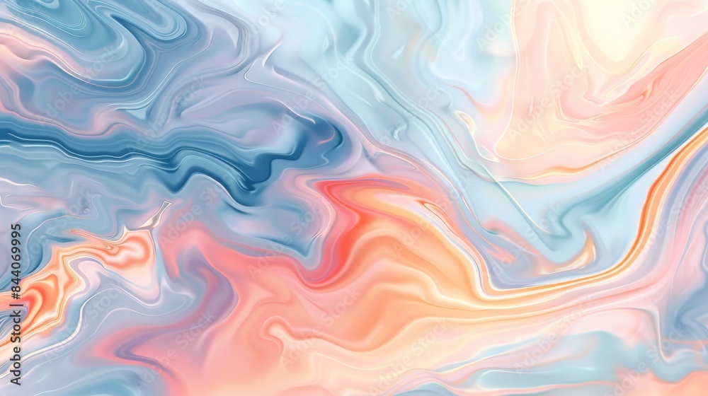 Obraz premium Abstract watercolor background with evenly blended colors with a distorted pattern