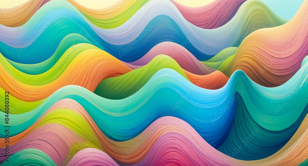 Abstract Colorful Wavy Lines Background Abstract Colorful Wavy Lines Background