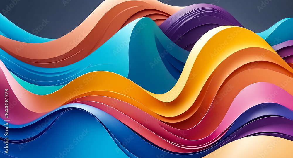 Abstract colorful wavy background Abstract colorful wavy background