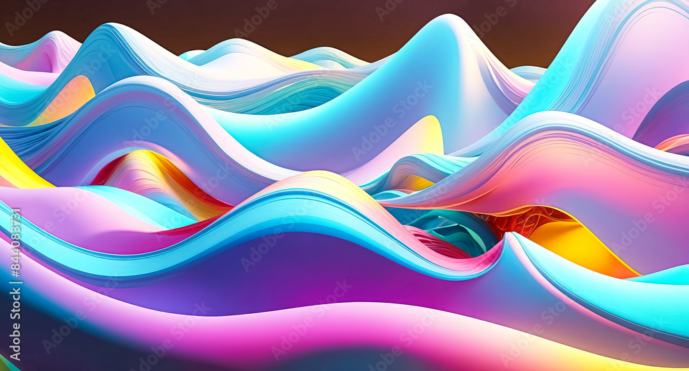 Fototapeta premium Abstract Colorful Waves