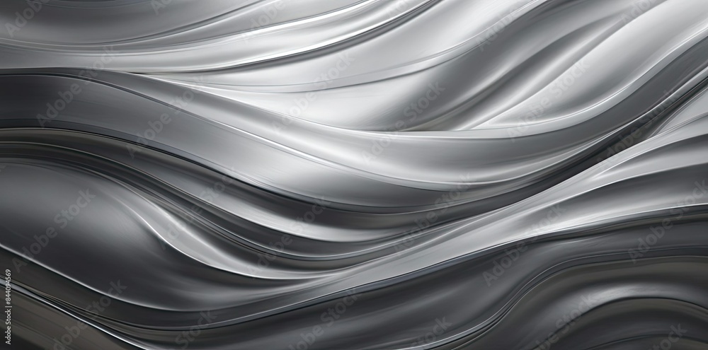 titanium textured silver fabric with a lot of folds titanium textured silver fabric with a lot of folds