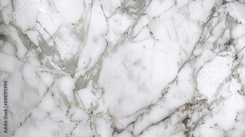 White marble background with natural gray veining and a smooth polished surface