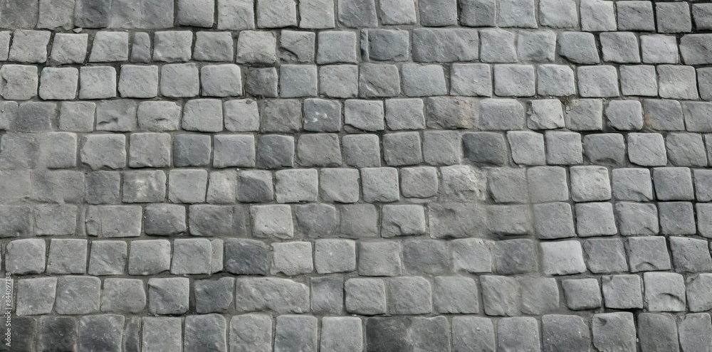 pavement texture seamless pattern of gray stones on a brick wall