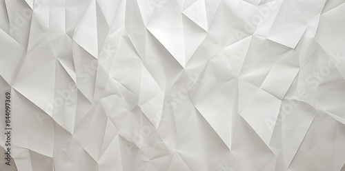 paper folded texture on a isolated background the image shows a white wall with paper folded texture on it © Siasart Studio
