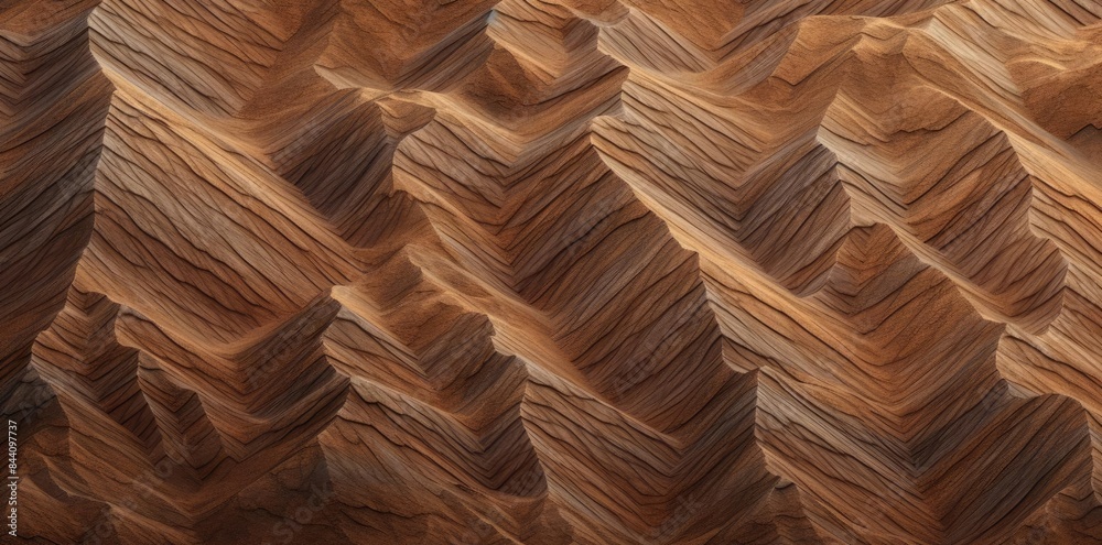 Fototapeta premium mount texture in the sand a rocky outcrop with a lone tree and a distant mountain range in the background