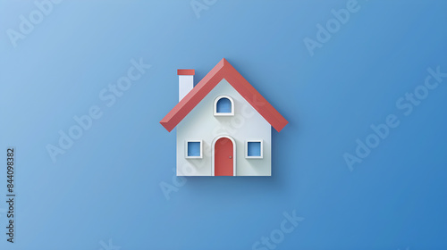 Wallpaper Mural Minimalist Home Icon Representing Shelter and Comfort in a Modern Design Torontodigital.ca