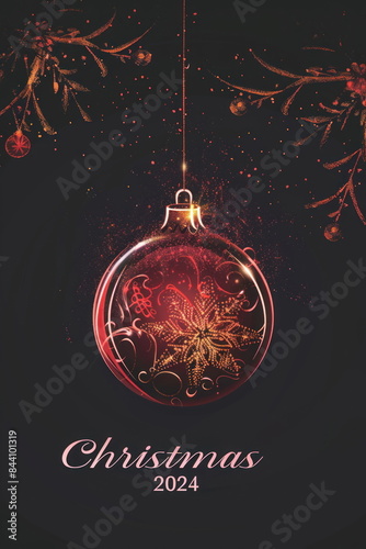 Template card Christmas 2024