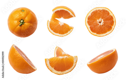 Isolated PNG Orange fruit , GENERATIVE AI