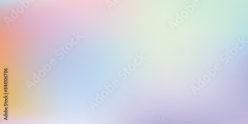 Smooth and blurry colorful gradient mesh background. Modern bright rainbow colors. Easy editable soft colored vector banner template. Premium quality