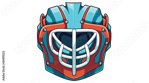 Goalie mask icon. Clipart image isolated on white b