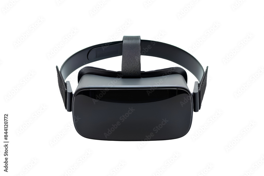 Black VR Headset isolated on white background Black VR Headset isolated on white background