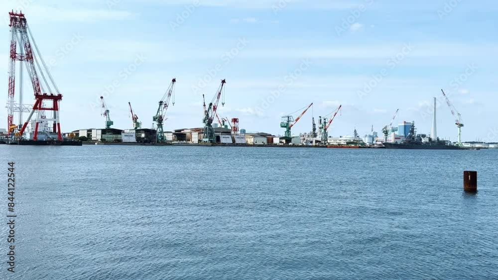南部市場から望む新杉田町周辺の港湾の風景 南部市場から望む新杉田町周辺の港湾の風景