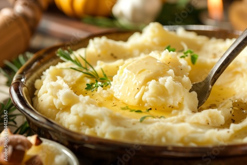 Mashed Potatoes with Butter and Herbs