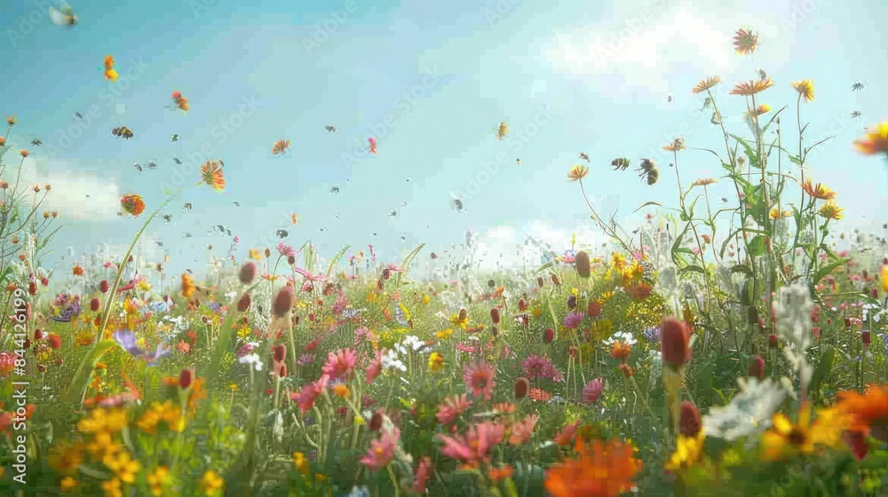 field of flowers