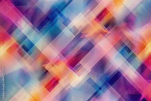 colorful geometric pattern with overlapping shapes and transparency abstract vector background