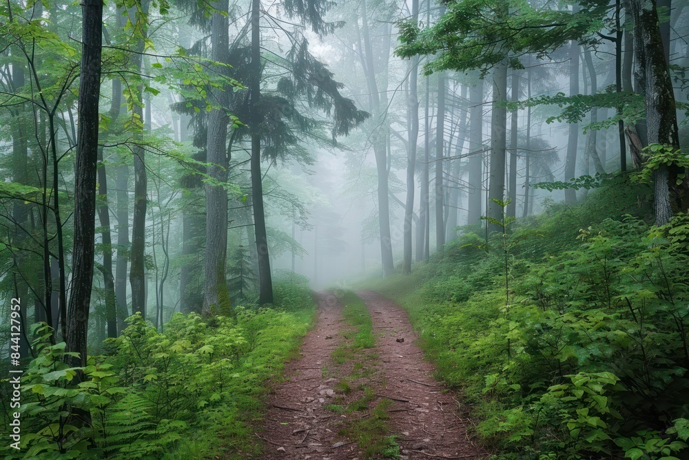 Obraz premium morning in the forest