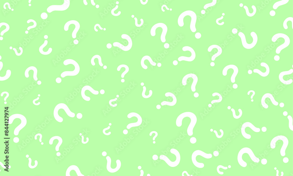 vector white question marks on green background vector white question marks on green background