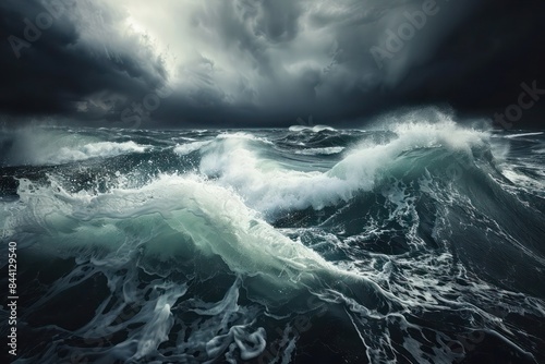 storm in the sea