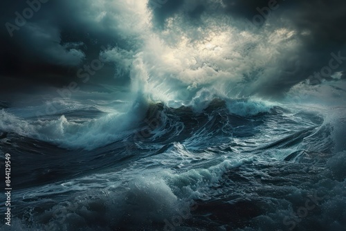 storm over the ocean